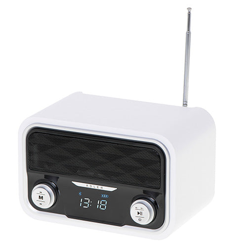 Trådløs Bluetooth Radio med FM, USB & SD – Genopladelig