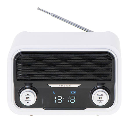 Trådløs Bluetooth Radio med FM, USB & SD – Genopladelig