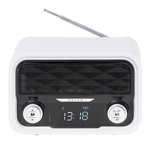 Trådlös Bluetooth-radio med FM, USB & SD – Uppladdningsbar