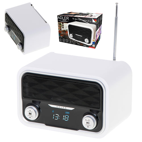 Trådlös Bluetooth-radio med FM, USB & SD – Uppladdningsbar