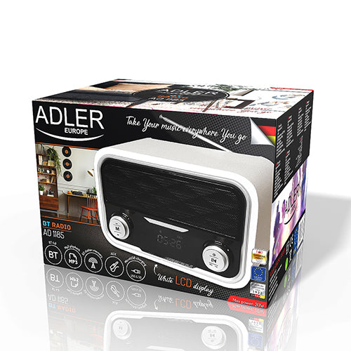 Trådlös Bluetooth-radio med FM, USB & SD – Uppladdningsbar