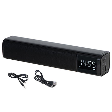 Multifunktionel Bluetooth Soundbar med Ur og Alarm