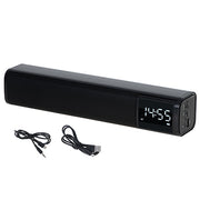 Multifunktionell Bluetooth-soundbar med klocka och alarm
