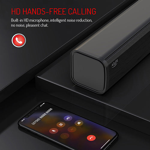 Multifunktionell Bluetooth-soundbar med klocka och alarm