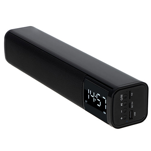 Multifunktionell Bluetooth-soundbar med klocka och alarm
