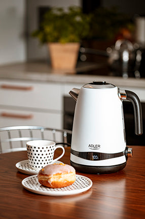 Snygg vattenkokare i rostfritt stål med LCD-skärm och temperaturkontroll – 1,7 L