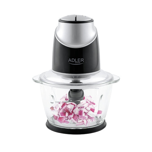 Køkkenhakker med Glasbeholder & 4 Rustfri Stålblade – 1,2L