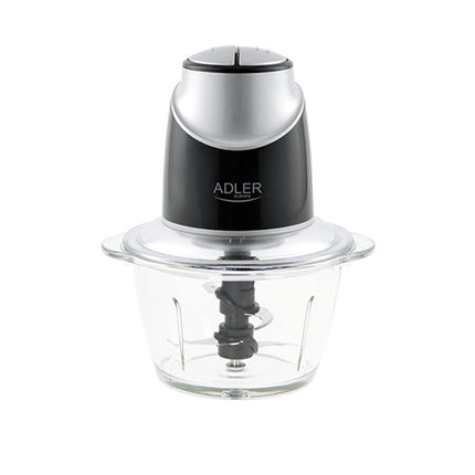 Køkkenhakker med Glasbeholder & 4 Rustfri Stålblade – 1,2L