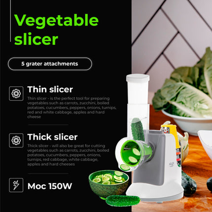 Elektrisk Grøntsagsskærer med 5 Funktioner – Spar Tid i Køkkenet