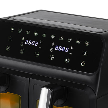 Avanceret Airfryer med Dobbelt Skuffe og 10 Programmer - 8 Liter