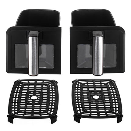 Avanceret Airfryer med Dobbelt Skuffe og 10 Programmer - 8 Liter