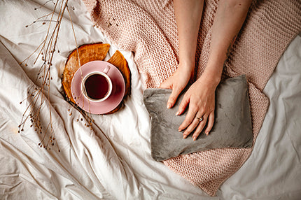 Varmepude / varmeflaske – med blød polar fleece