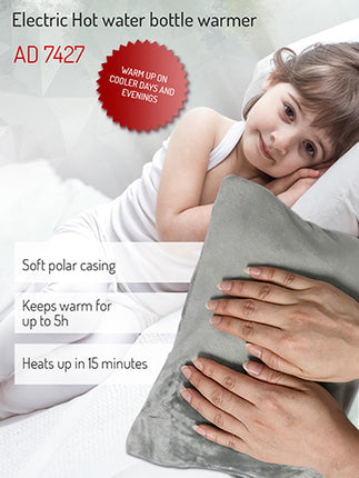 Varmepude / varmeflaske – med blød polar fleece