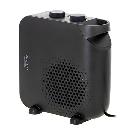 Sort Varmeblæser med Dobbelt Funktion