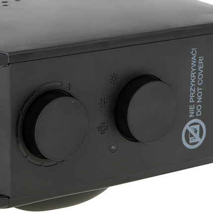 Sort Varmeblæser med Dobbelt Funktion