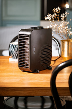 Sort Varmeblæser med Dobbelt Funktion