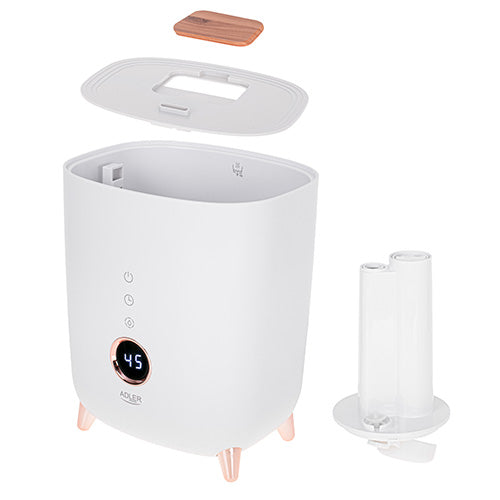 Ultraljudsluftfuktare med LED-skärm och aromaterapi