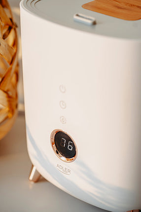 Ultrasonisk Luftfugter med LED Display og Aromaterapi