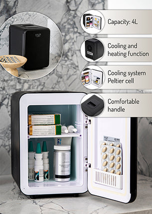 Kompakt Mini Køleskab med 4L Kapacitet - Perfekt til Hjem og Bil