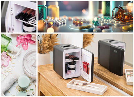 Kompakt Mini Køleskab med 4L Kapacitet - Perfekt til Hjem og Bil