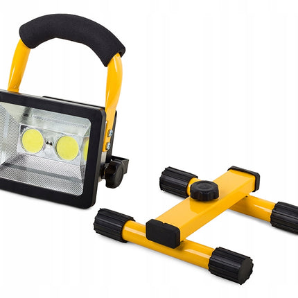 Genopladelig LED Arbejdslampe 30W med Stander og 3 Lysfunktioner – IP65