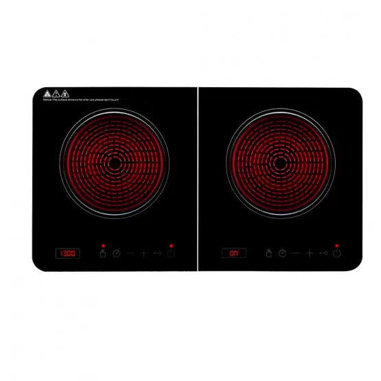 Dubbel induktionshäll – 3500W med touch- och digitaldisplay