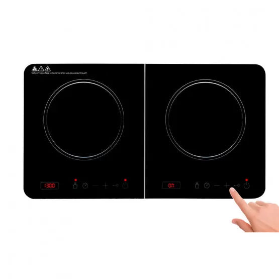 Dubbel induktionshäll – 3500W med touch- och digitaldisplay