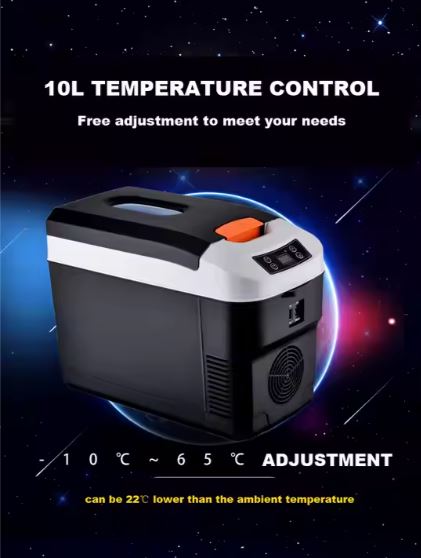 10L Kylskåp för Bil eller hem – med temperaturjustering.