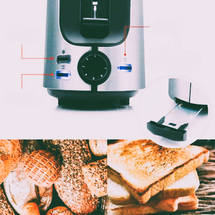 Alpina Brødrister med 7 Indstillinger og Optøningsfunktion