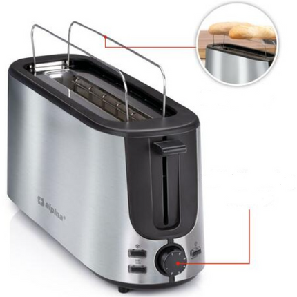 Alpina Brødrister med 7 Indstillinger og Optøningsfunktion