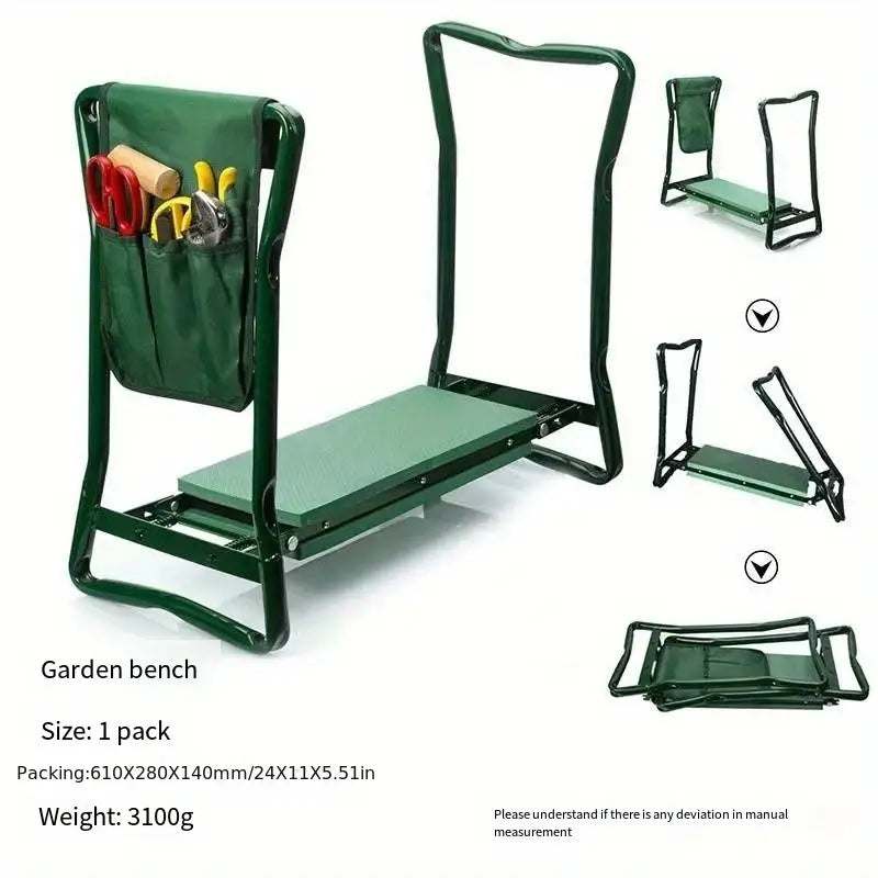 Trädgårdspall och knästående i ett – gör trädgårdsarbetet enklare