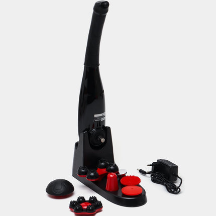 Universal vibrationsmassageapparat med 7 olika massagehuvuden