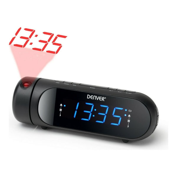 Smart väckarklocka med projektor och radio Denver