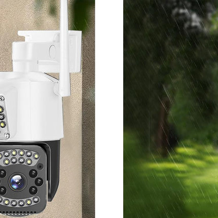 Overvågningskamera med to Linser, 4G & WiFi – Roterende, 6MP, nattesyn & bevægelsesdetektor