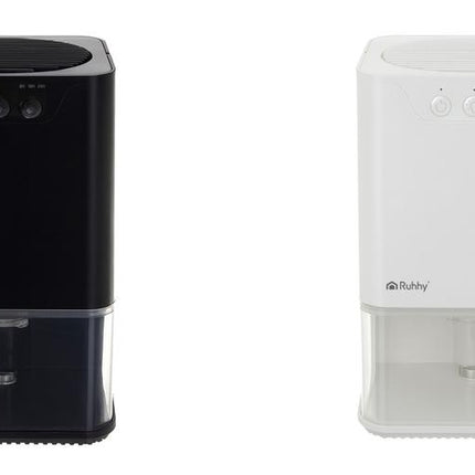 Mini Luftaffugter med LED-lys og timer – kompakt og  komfort til hverdagens fugtproblemer