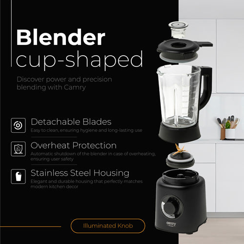 Blender 1,7L glasblender - 23000 omdrejninger
