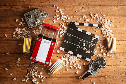 Popcornmaskin - Oljefri Popcorn för hemmabio