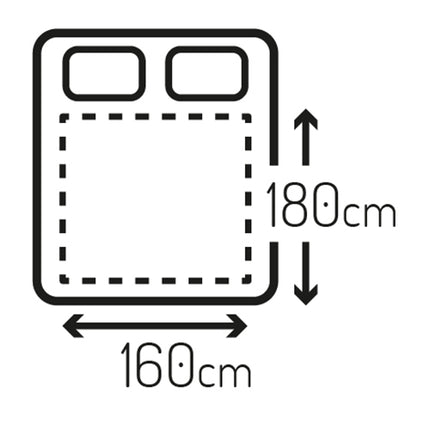 Värmefilt 160x180 cm, dubbel – med timer och 9 värmelägen