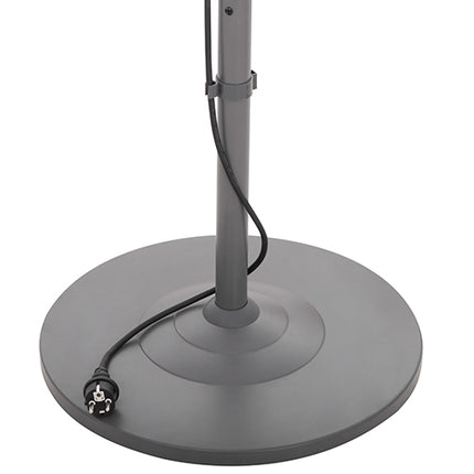 Terrassvärmare med justerbar höjd och lätt vattenskydd