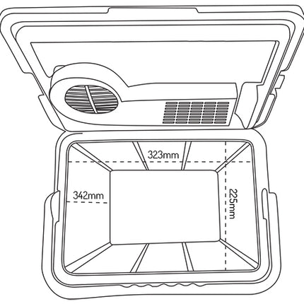 Bærbar Køleboks 21L med Varmefunktion