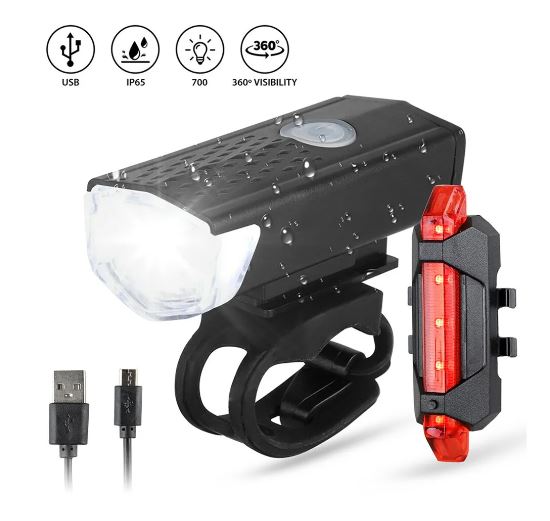 Cykellygte sæt USB LED
