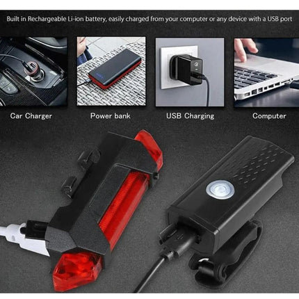 Cykellygte sæt USB LED