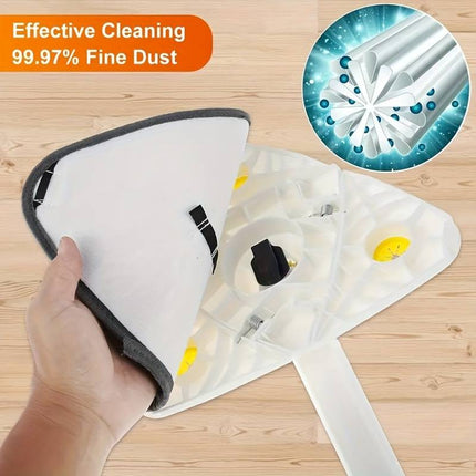 Ultrafina triangulära mopp-ersättningsdynor - självvridande löstagbara rengöringshuvuden