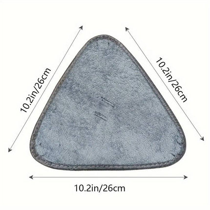 Ultrafina triangulära mopp-ersättningsdynor - självvridande löstagbara rengöringshuvuden