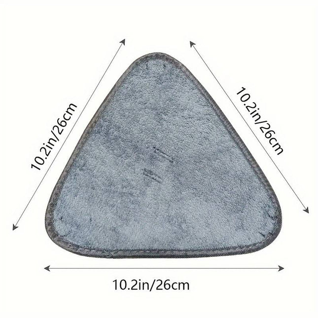 Ultrafina triangulära mopp-ersättningsdynor - självvridande löstagbara rengöringshuvuden