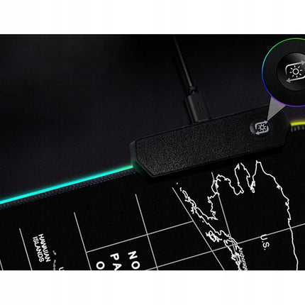 XXXL Gaming musemåtte med LED Lys – 90x40 cm