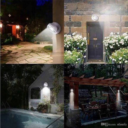 LED 360 batterilampa med rörelsedetektor