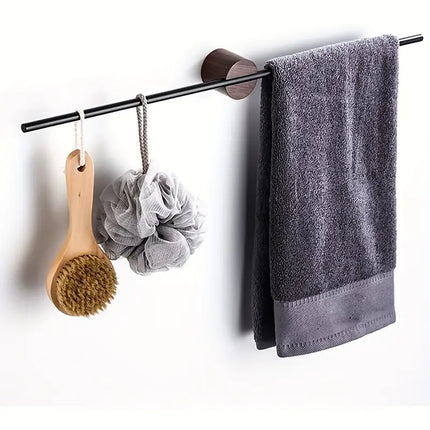 Justerbar handdukshållare i rostfritt stål - självhäftande, väggmonterad
