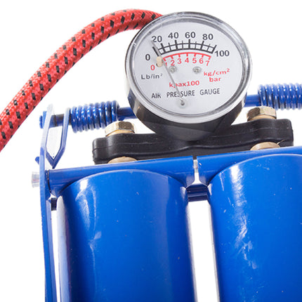 Fodpumpe til Bil og Cykel med To Cylindre - Effektiv og Robust