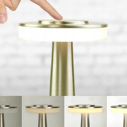 Touch trådlös bordslampa med 3 ljusinställningar 